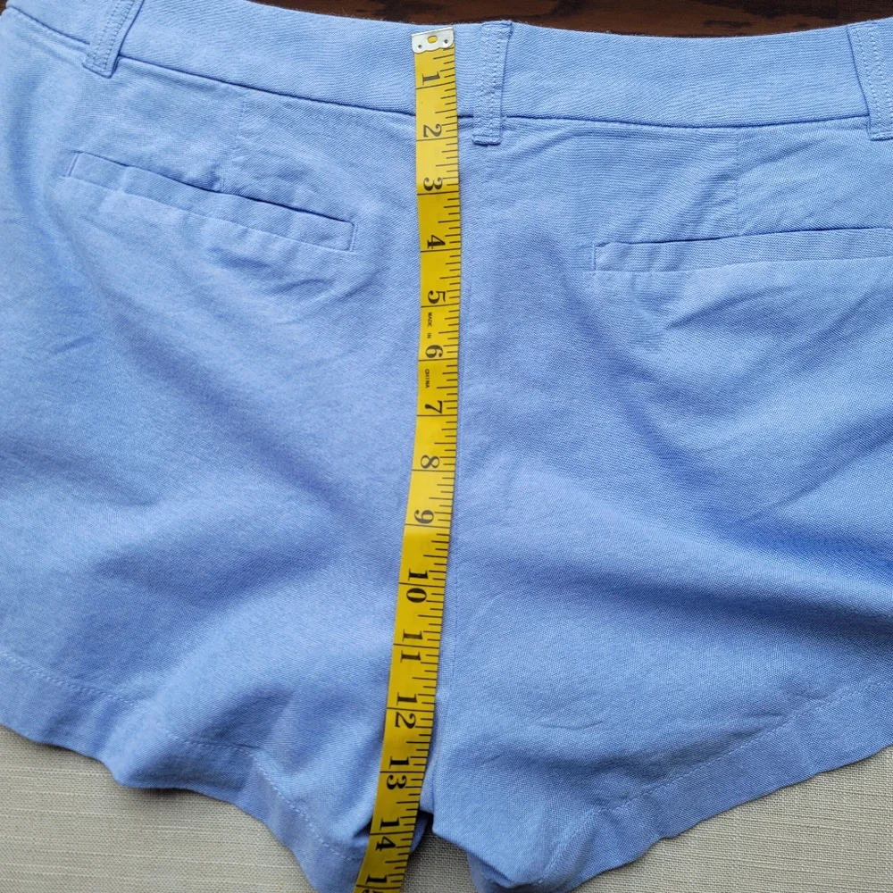 New! J.Crew size 12 Womens Light Blue Classic Oxford Shorts NWT
